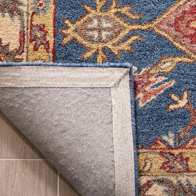 Antiquity AT506 Hand Tufted Area Rug - Blue/Red - 6'x6' - Safavieh.