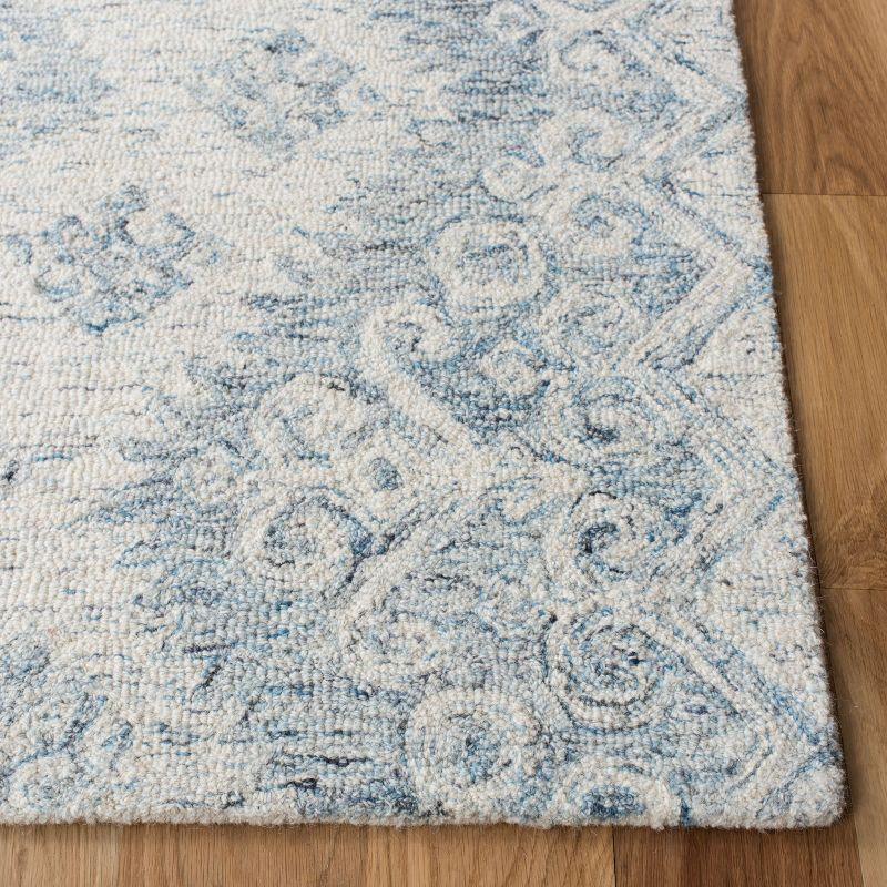 Micro-Loop MLP951 Hand Tufted Indoor Accent Rug - Ivory/Blue - 2'3"x4' - Safavieh