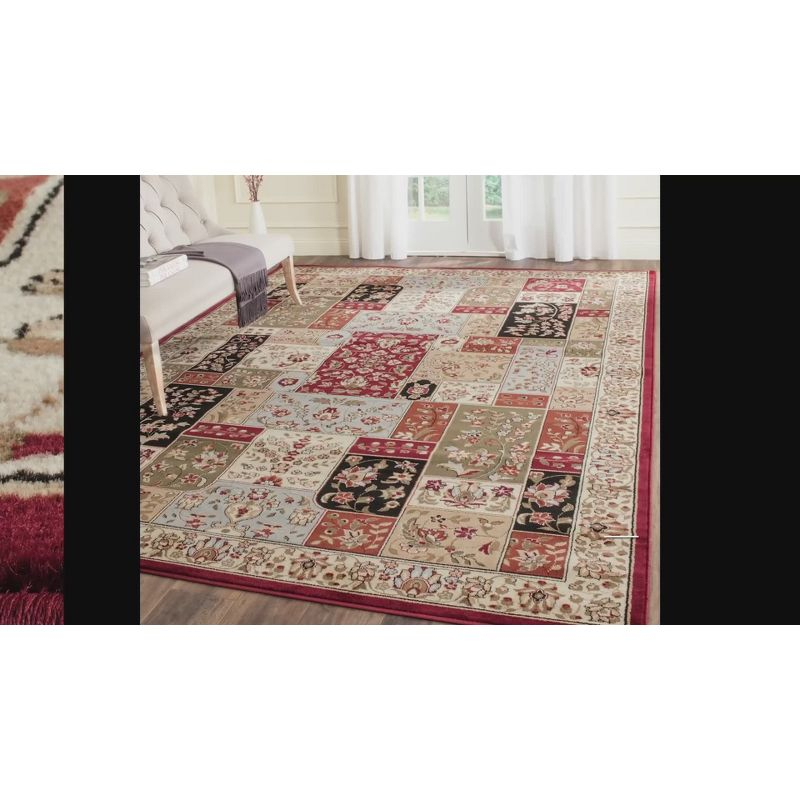 Lyndhurst LNH318 Power Loomed Area Rug Grey / Multi 4' X 6' - Safavieh.