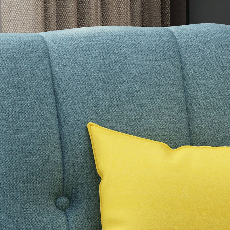 Christopher Knight Home Treston Mid Century Club Chair Blue: Upholstered Armchair, Reading Seat