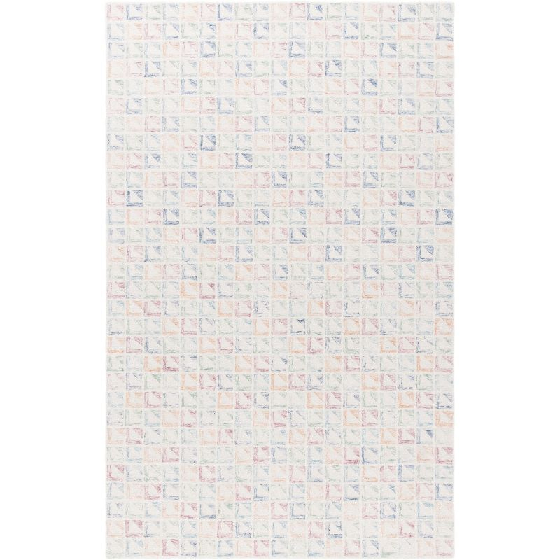 Rodeo Drive RD102 Hand Tufted Area Rug - Ivory/Blue - 5'x8' - Safavieh.