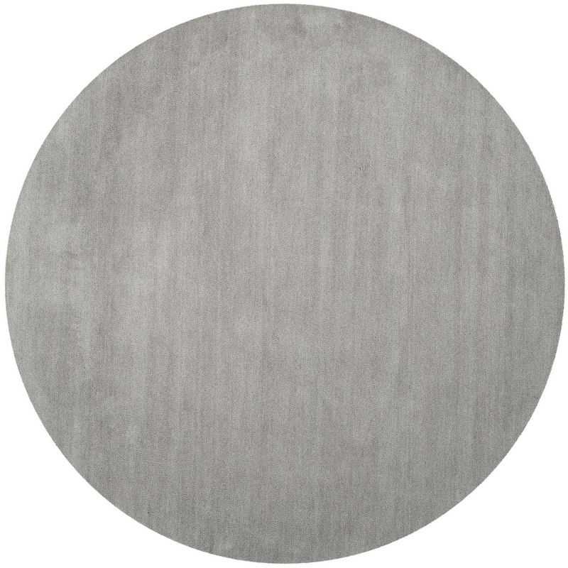 Himalaya HIM610 Handmade Area Rug - 6' Round - Grey - Safavieh