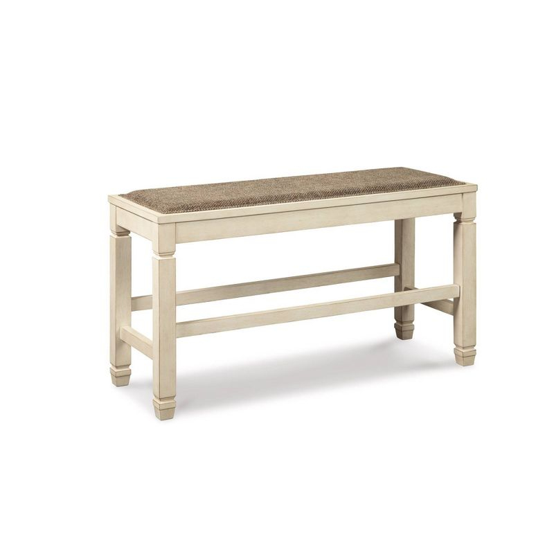 Bolanburg Counter Height Dining Room Bench Antique White - Signature Design by Ashley