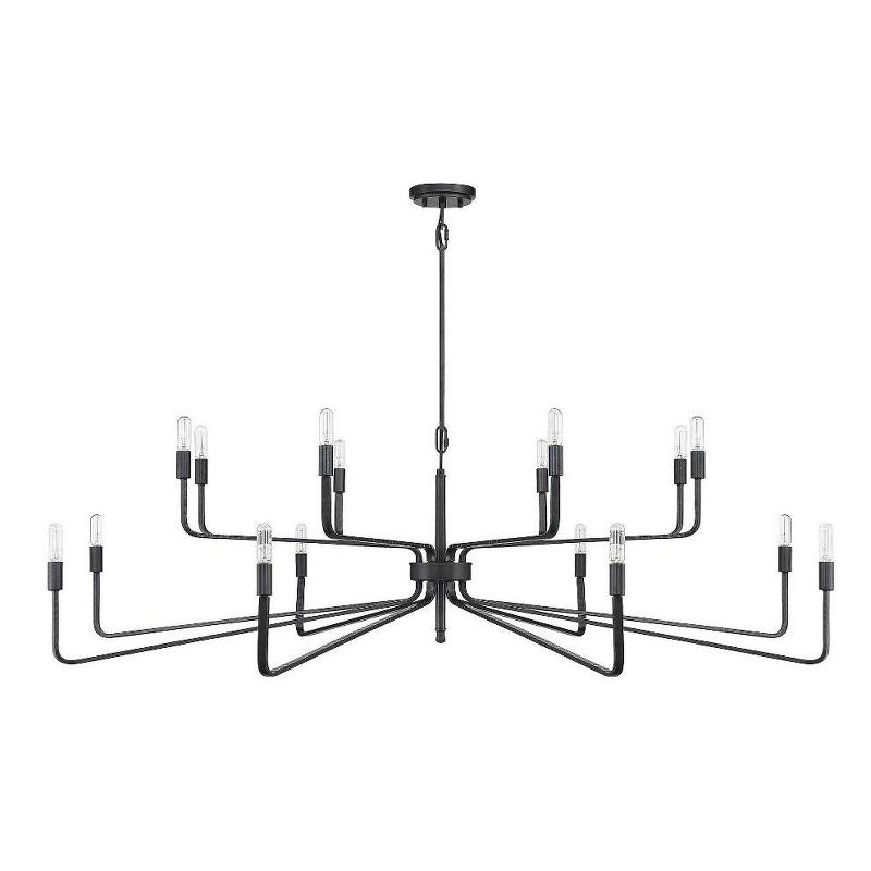 Savoy House Salem 16 - Light Chandelier in  Forged Iron