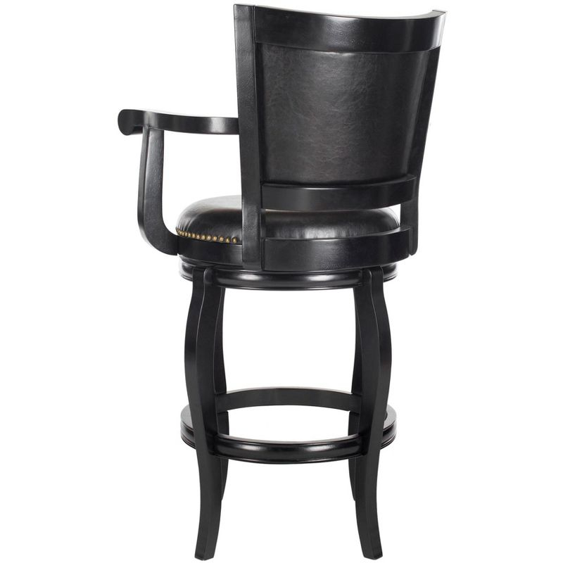 Gitano Swivel Bar Stool - FOX7009 - Black - Safavieh Couture