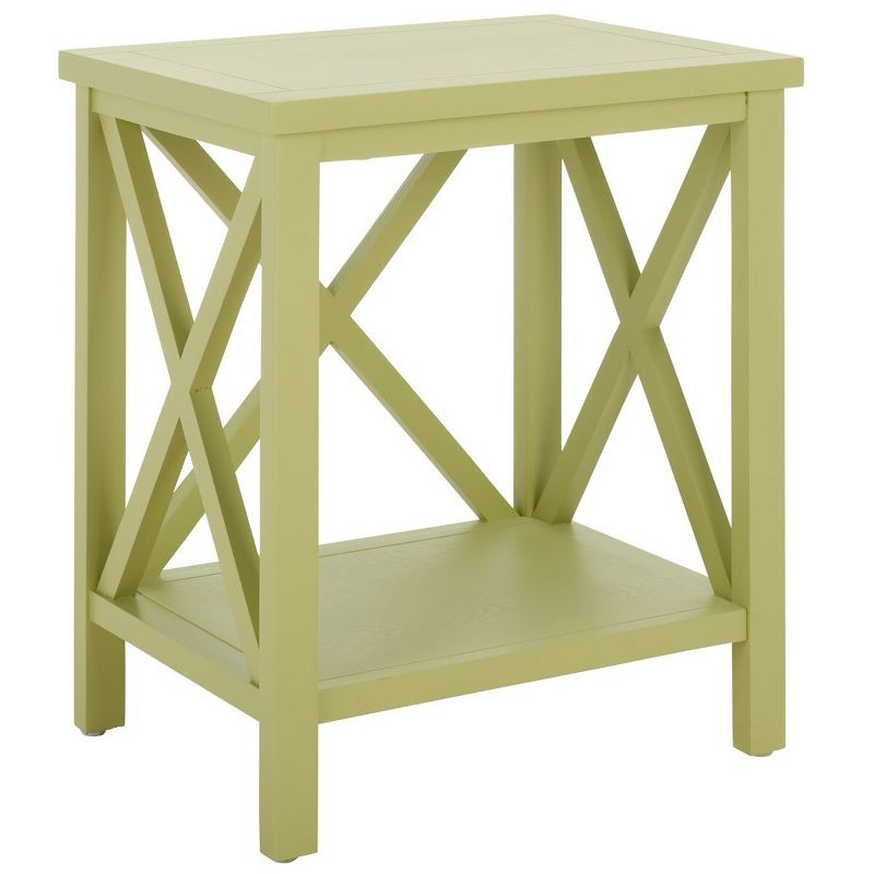 Candace End Table - Avocado Green - Safavieh.