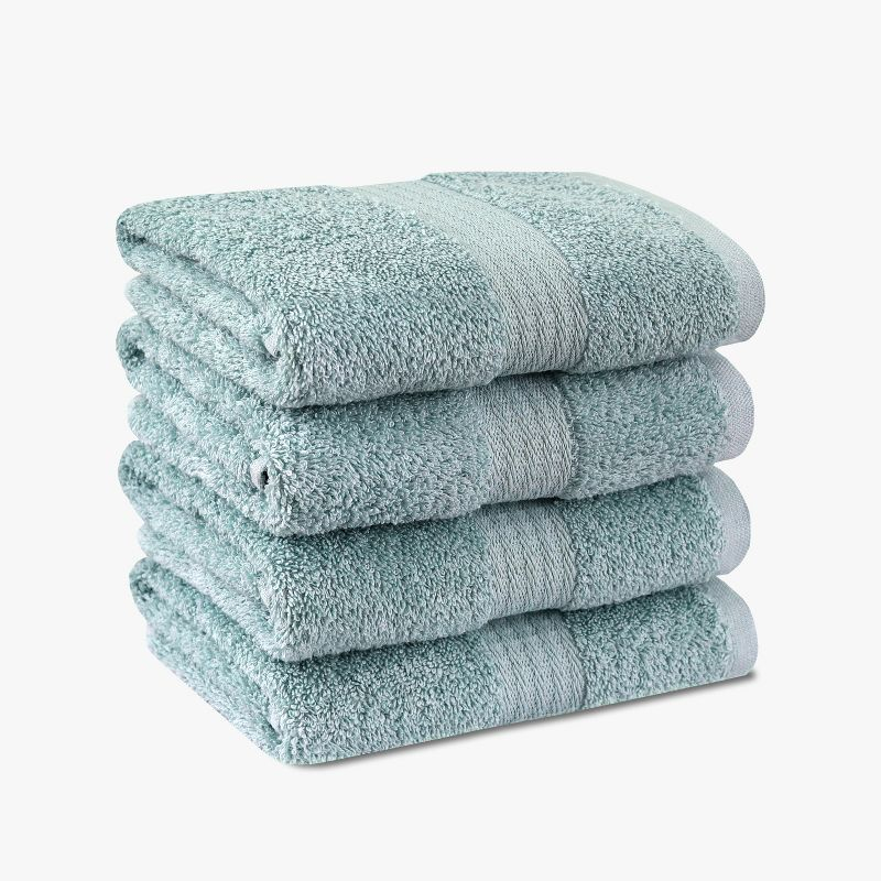 True Classics 4-Piece Hand Towel Set, Blue