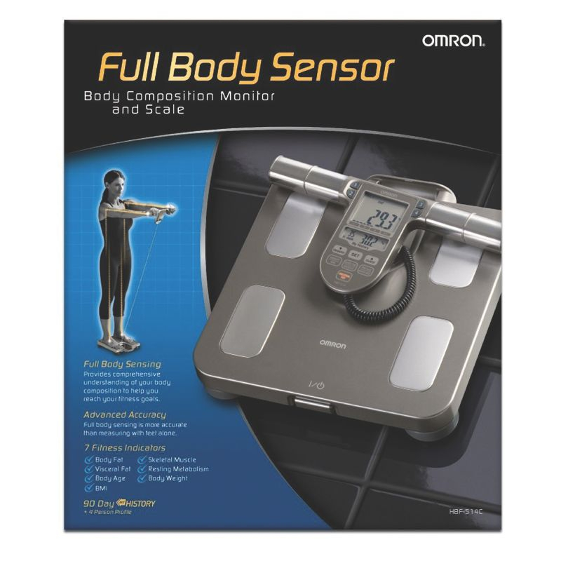 Omron® Full-Body Composition Monitor Black Bathroom Scale