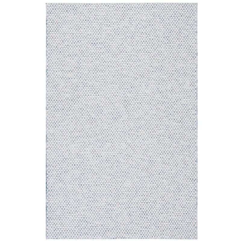 Sisal All-Weather SAW460 Power Loomed Indoor and Outdoor Area Rug - Blue/Ivory - 5'x7'6" - Safavieh.