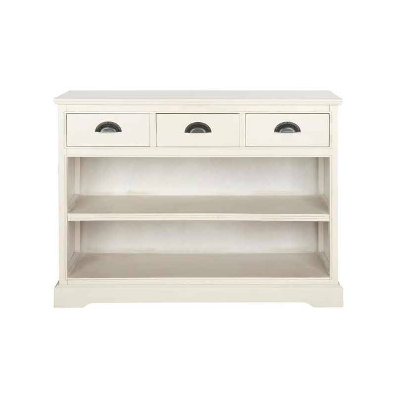 Prudence Book Shelf - AMH5727 - Vintage White - Safavieh Couture