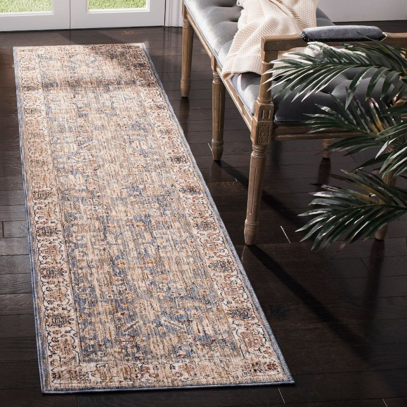 Heirloom HRL704 Power Loomed Runner Rug - Light Blue/Ivory - 2'x8' - Safavieh.