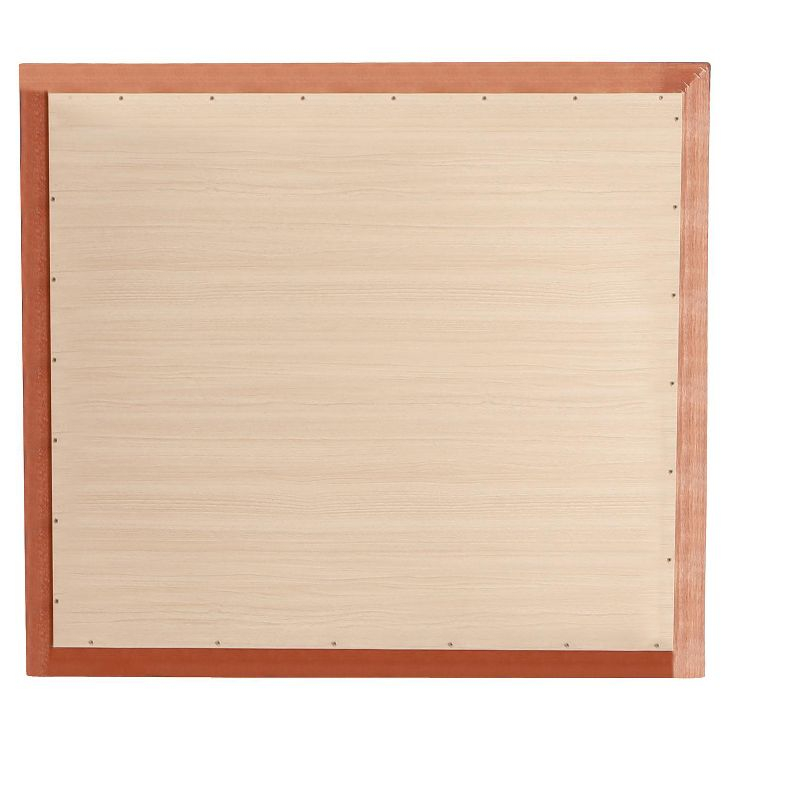 Passion Furniture Marilla 35 in. x 39 in. Modern Rectangle Framed Cherry Dresser Mirror