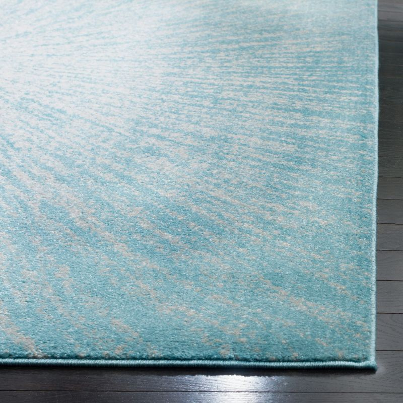 Evoke EVK228 Power Loomed Indoor Accent Rug - Aqua/Ivory - 2'2"x4' - Safavieh