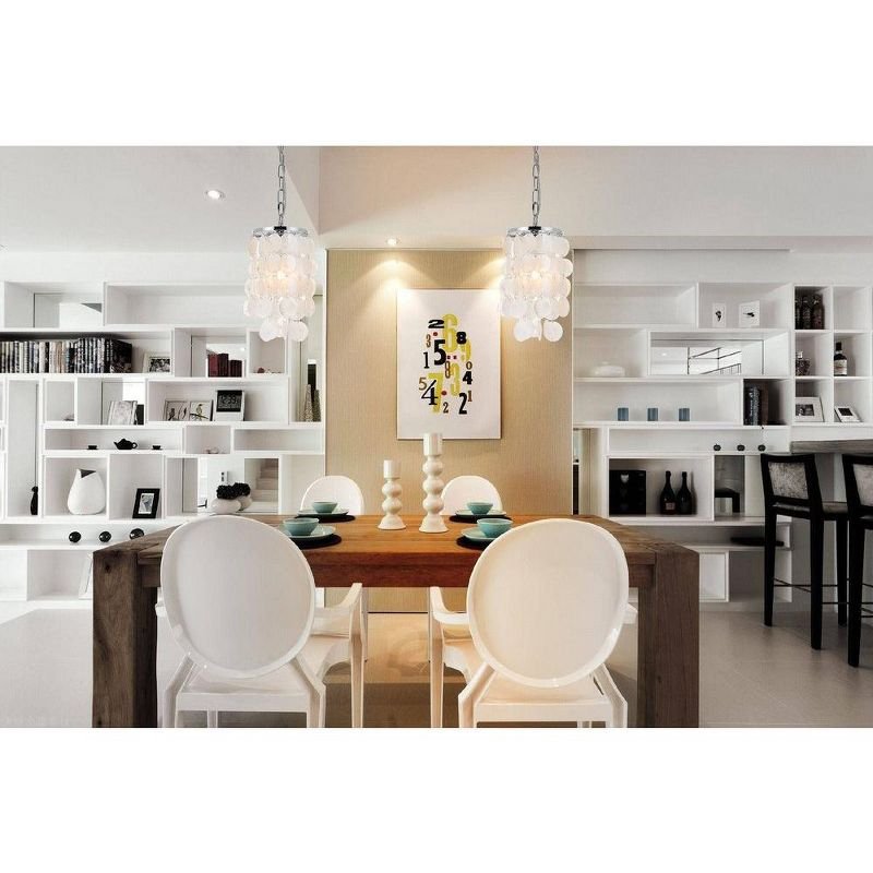 Elegant Lighting Selene 1 light Chrome Pendant
