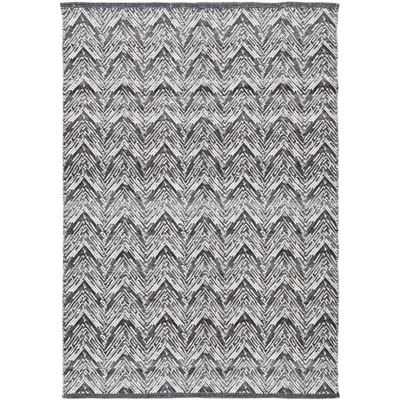 Kilim KLM401 Hand Woven Area Rug - Brown/Charcoal - 4'x6' - Safavieh