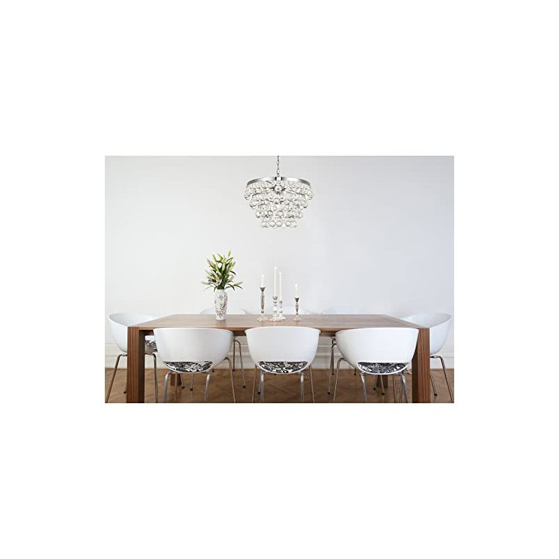 Elegant Lighting Kora Collection Pendant D17 H10.9 Lt:5 Chrome Finish