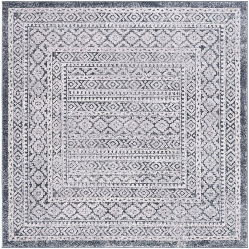 Toscana TOS658 Power Loomed Area Rug - Grey/Ivory - 6'7"x6'7" - Safavieh.
