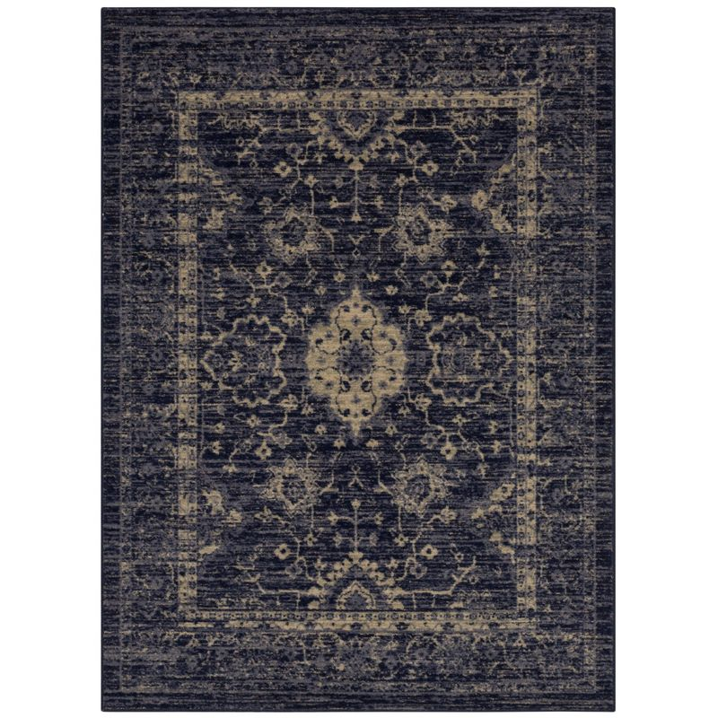 7'x10' Vintage Tufted Distressed Area Rug Indigo - Threshold™