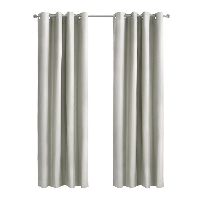 Thermaplus Alpine Blackout Premium Stylish and Functional Grommet Curtain Panel 52" x 63" White
