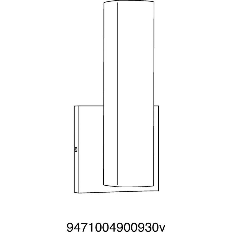 Progress Lighting, Beam Collection, 1-Light LED Wall Bracket, Brushed Nickel, Opal Glass Shade