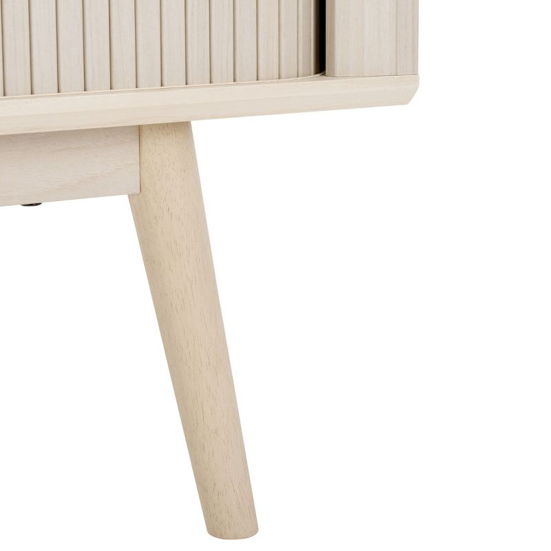 Aphra 2 Door 2 Shelf Media Stand - Bleached White - Safavieh