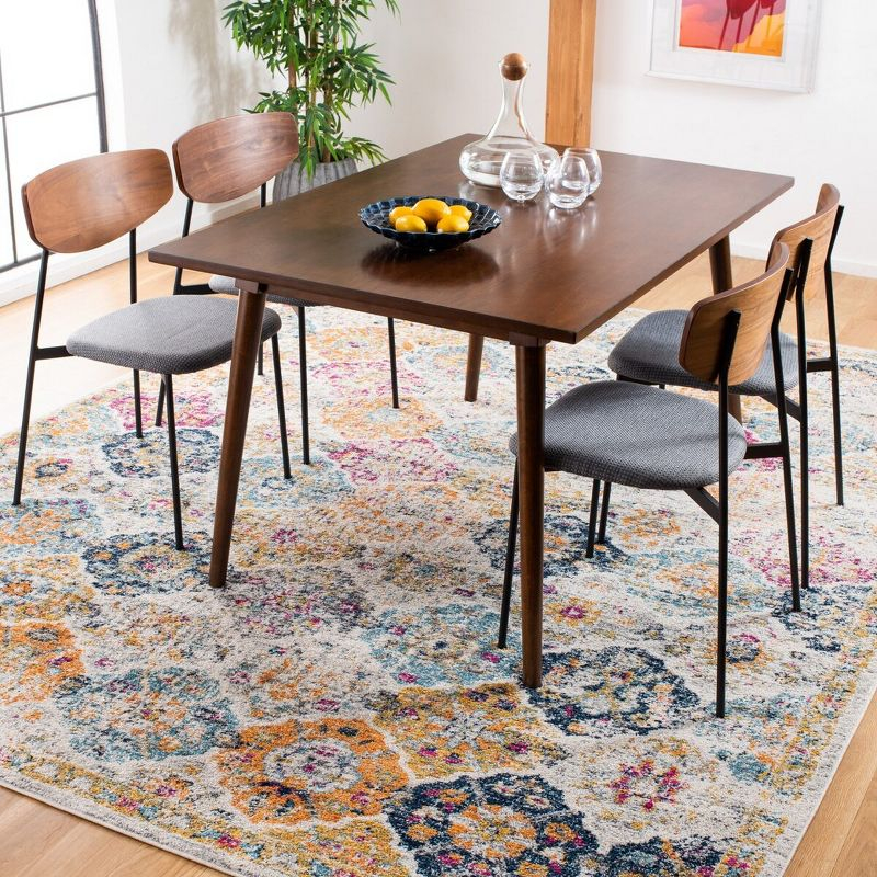 Madison MAD611 Power Loomed Indoor Area Rug - Cream/Multi - 8'x10' - Safavieh