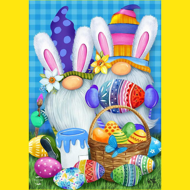 Easter Gnomes Holiday Garden Flag 18" x 12.5" Briarwood Lane