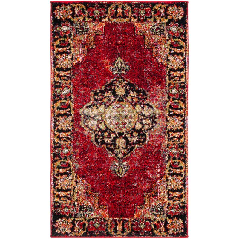 Vintage Hamadan VTH219 Power Loomed Indoor Accent Rug - Red/Multi - 2'3"x4' - Safavieh