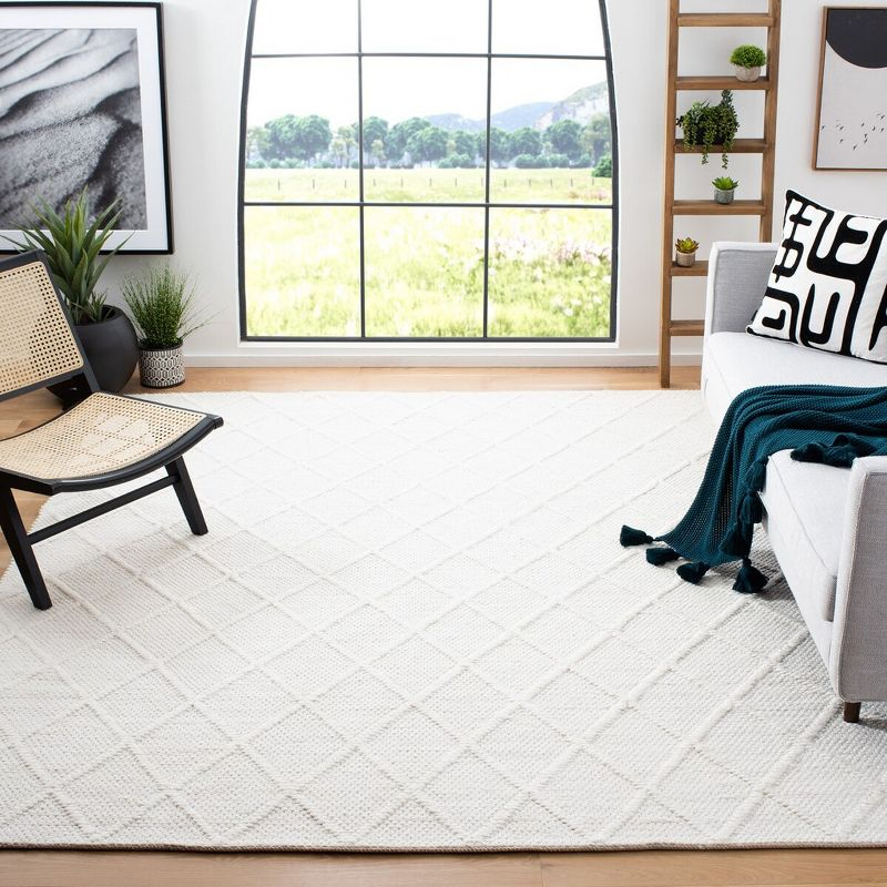 Natura NAT310 Hand Woven Indoor Area Rug - Ivory/Ivory - 8'9"x11'9" - Safavieh.