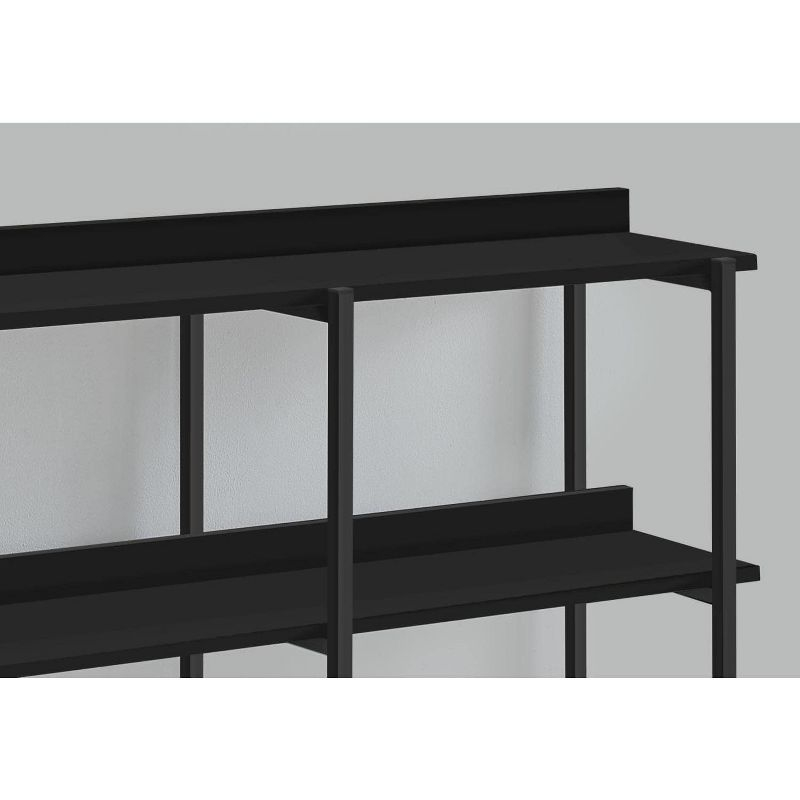 Monarch Specialties Accent Table Console Entryway Narrow Sofa Living Room Bedroom Black Laminate Black Metal Contemporary Modern