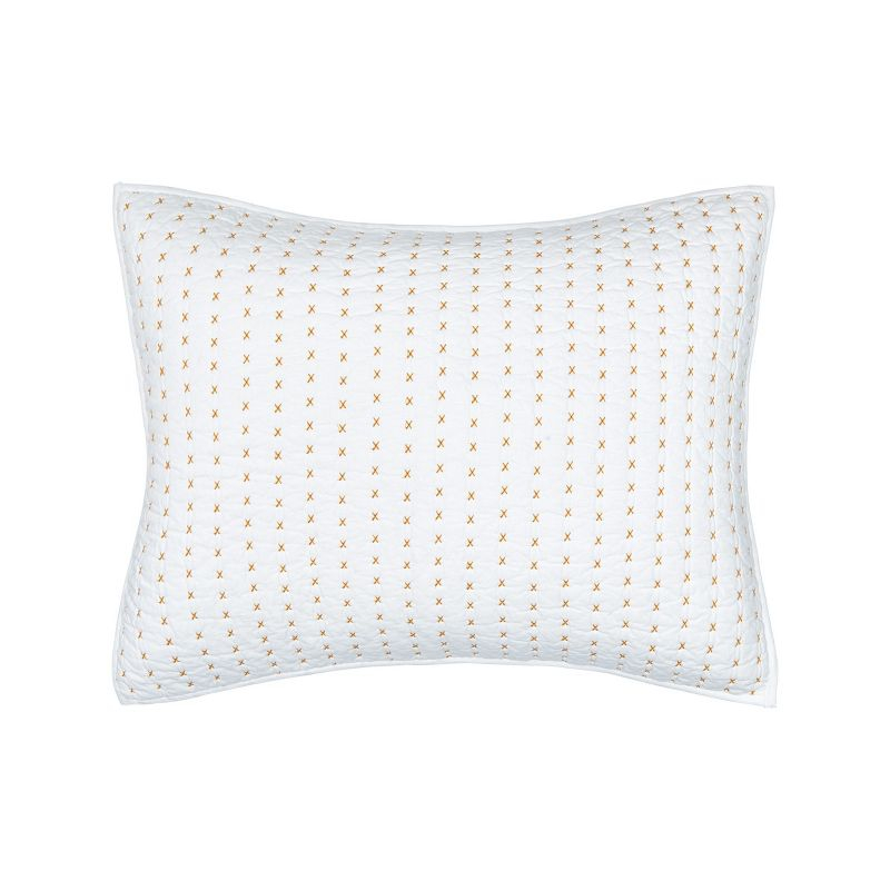 C&F Home Hilton Ochre Cotton Standard Sham