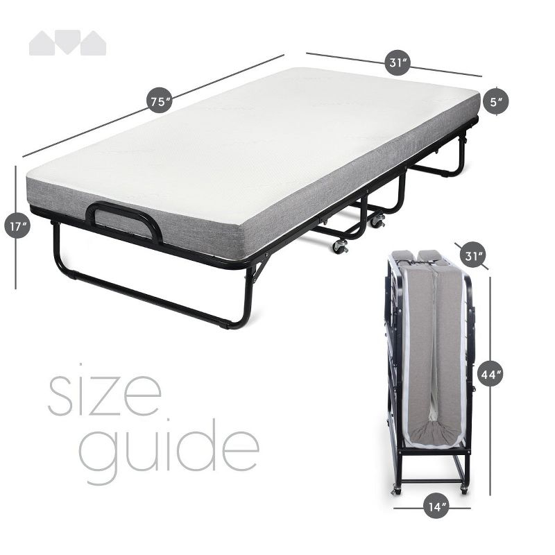 Milliard Diplomat Folding Bed-Cot Size