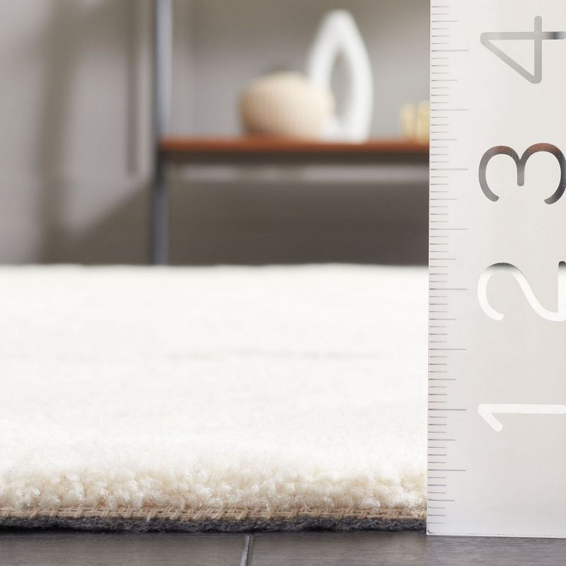 Ebony EBN805 Hand Tufted Accent Rug - Ivory - 3'x5' - Safavieh.