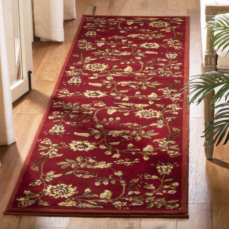 Lyndhurst LNH552 Power Loomed Runner Rug - Red/Multi - 2'3"x8' - Safavieh