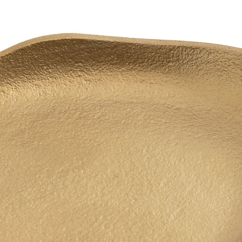 Kate and Laurel Alessia Oval Decorative Tray, 14x8, Gold