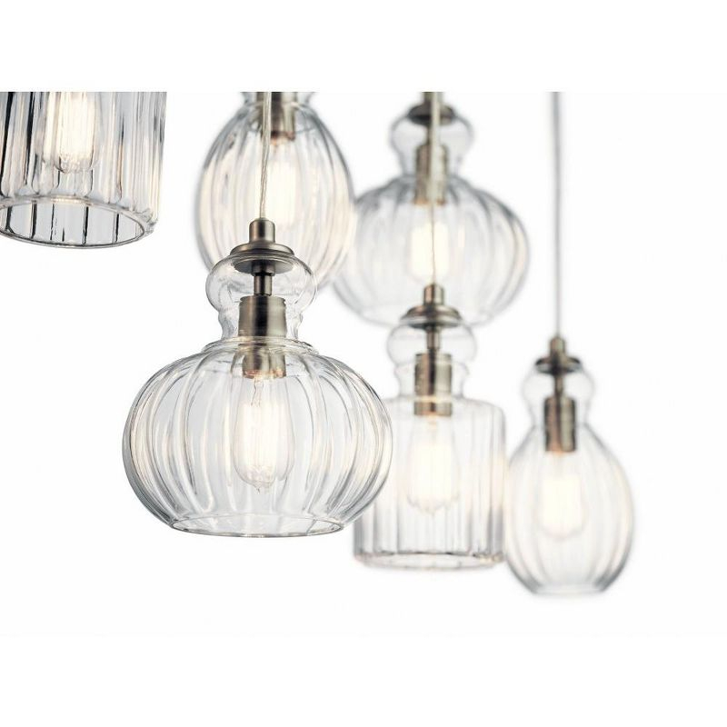 Kichler Lighting Riviera 6 - Light Island Pendant Light in  Brushed Nickel