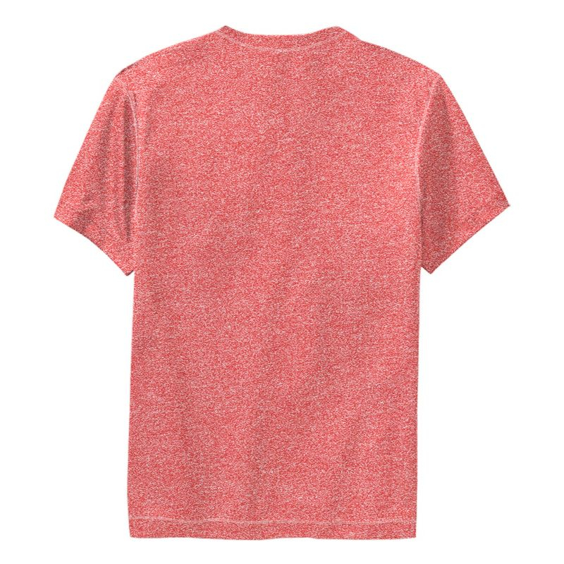 Boy's Disney Mickey Mouse Large Pose  Performance Tee - Red Heather - Small