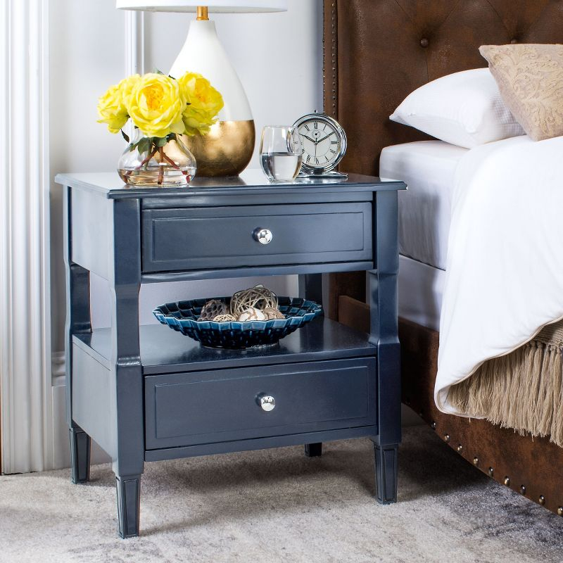 Jenson Night Stand - FOX6277D - Navy - Safavieh Couture