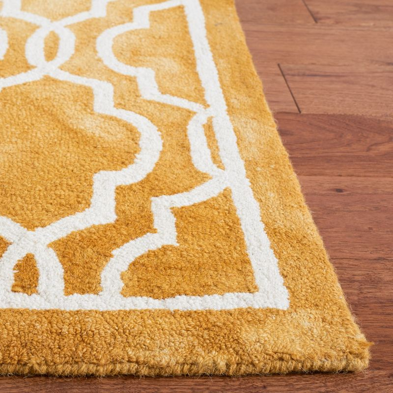 Dip Dye DDY539 Hand Tufted Indoor Area Rug - Gold/Ivory - 9'x12' - Safavieh