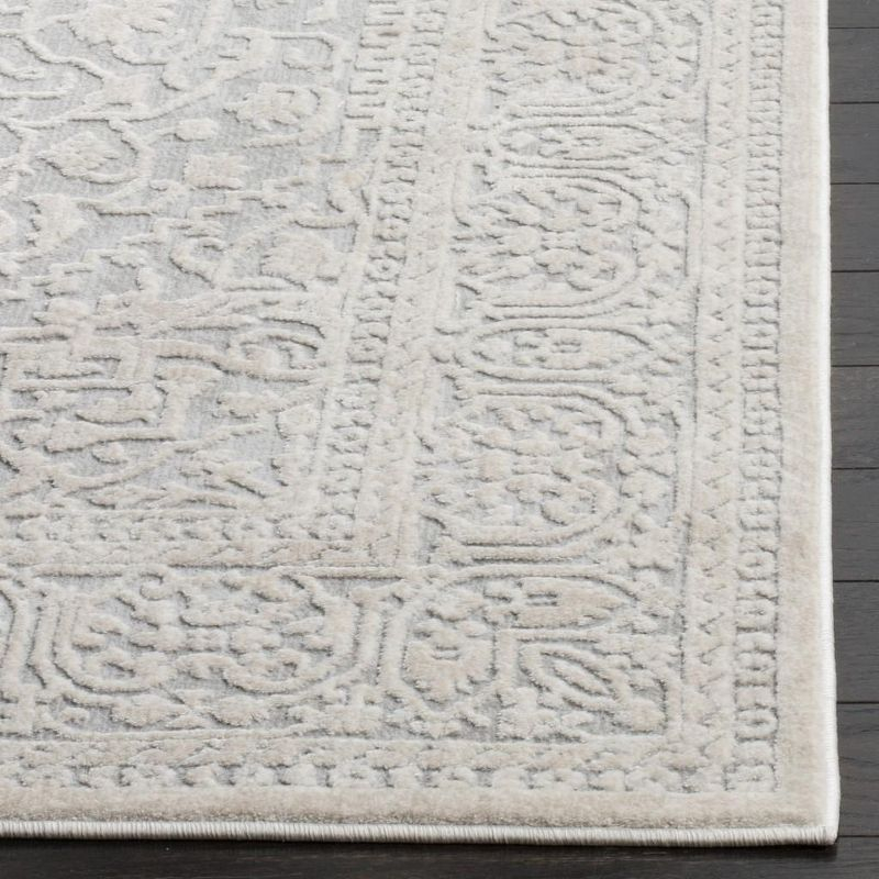 Reflection RFT670 Power Loomed Runner Rug - Light Grey/Cream - 2'3"x10' - Safavieh.
