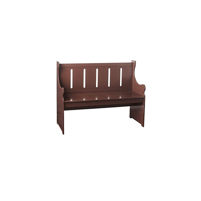 The Lakeside Collection Pew Style Benches - Weathered Wood