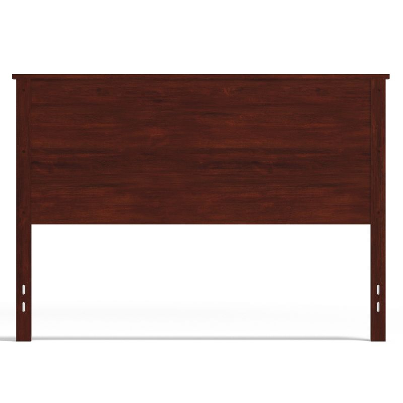 Glenwillow Home Farmhouse Style Wood Panel Headboard in Black, Queen Size