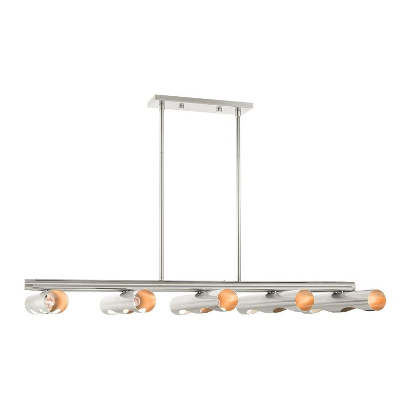 Livex Lighting Novato 10 - Light Chandelier in  Brushed Nickel