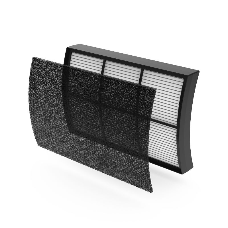 Pure Enrichment Pure Zone 2-in-1 True HEPA Air Filter: Captures Dust, Smoke, Pet Dander, Mold, Odors, Pollen, 5.75" Height