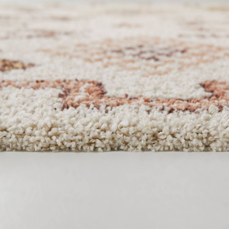 Balta Rugs 5'3"x7' Felipe Kids' Area Rug Orange: Geometric Tribal Design, Fade & Stain-Resistant, High Pile
