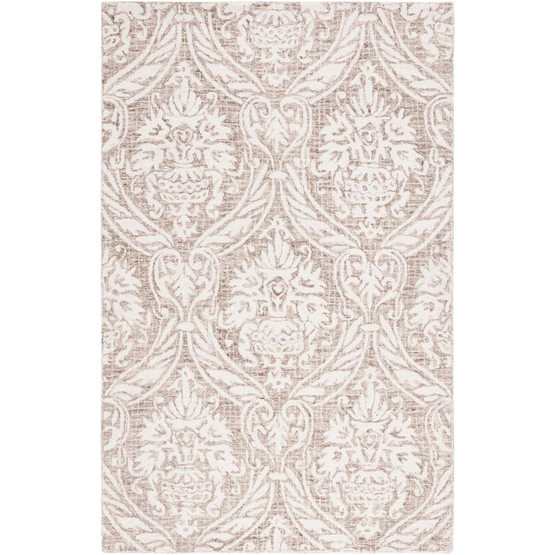 Abstract ABT204 Handmade Indoor Area Rug - Ivory/Beige - 6'x9' - Safavieh