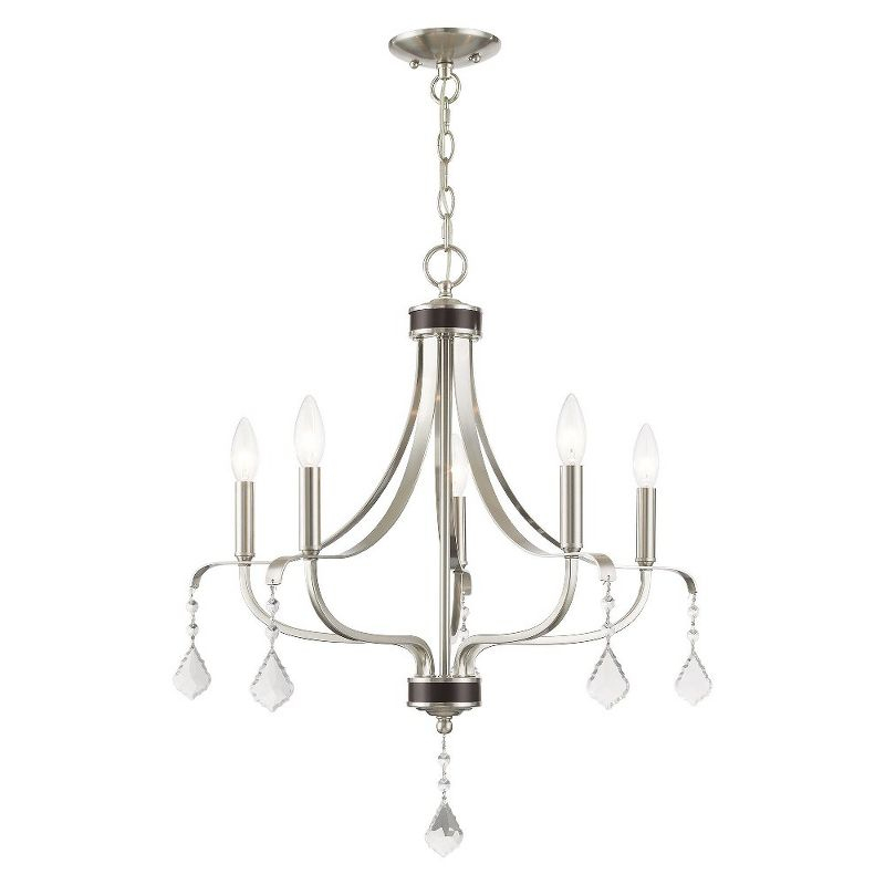 Livex Lighting Laurel 5 - Light Chandelier in  Brushed Nickel
