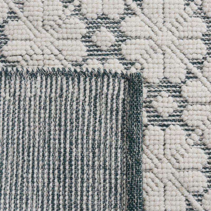 Vermont VRM303 Hand Woven Area Rug - Ivory/Green - 6'x9' - Safavieh.