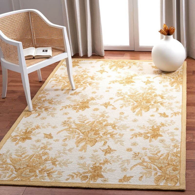 Chelsea HK250 Handmade Area Rug - 8'x10' - Ivory/Gold - Safavieh