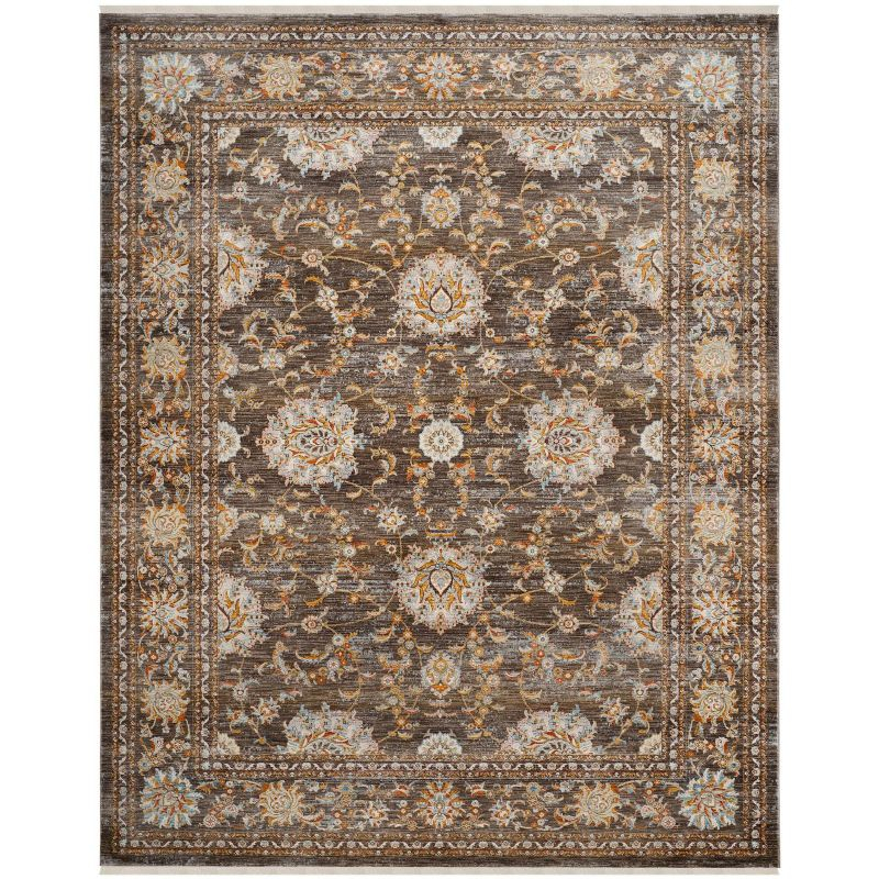 Vintage Persian VTP469 Power Loomed Indoor Area Rug - Brown/Multi - 9'x11'7" - Safavieh